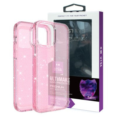 UTIA Ultimake Glitter Shockproof Case Cover for iPhone 15 Pro