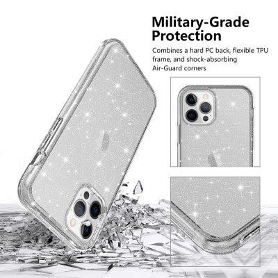 Ultimake Glitter Shockproof Case Cover for iPhone 12 Pro Max (6.7'')