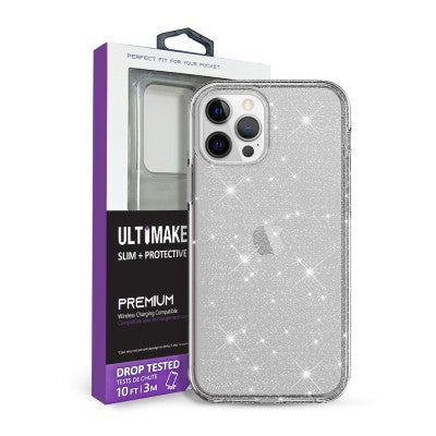 Ultimake Glitter Shockproof Case Cover for iPhone 12 Pro Max (6.7'')